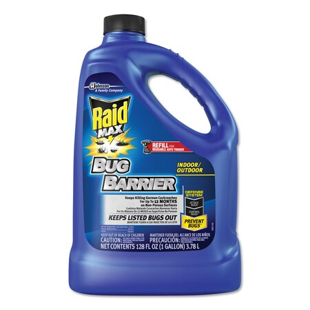Raid Max Bug Barrier, 128 oz Bottle Refill, PK4 620727